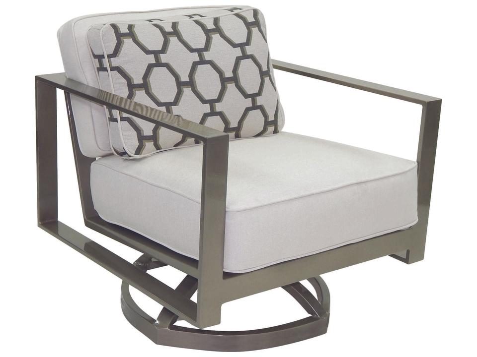 Park Place Deep Seating Cast Aluminum Swivel Rocker Lounge Chair
