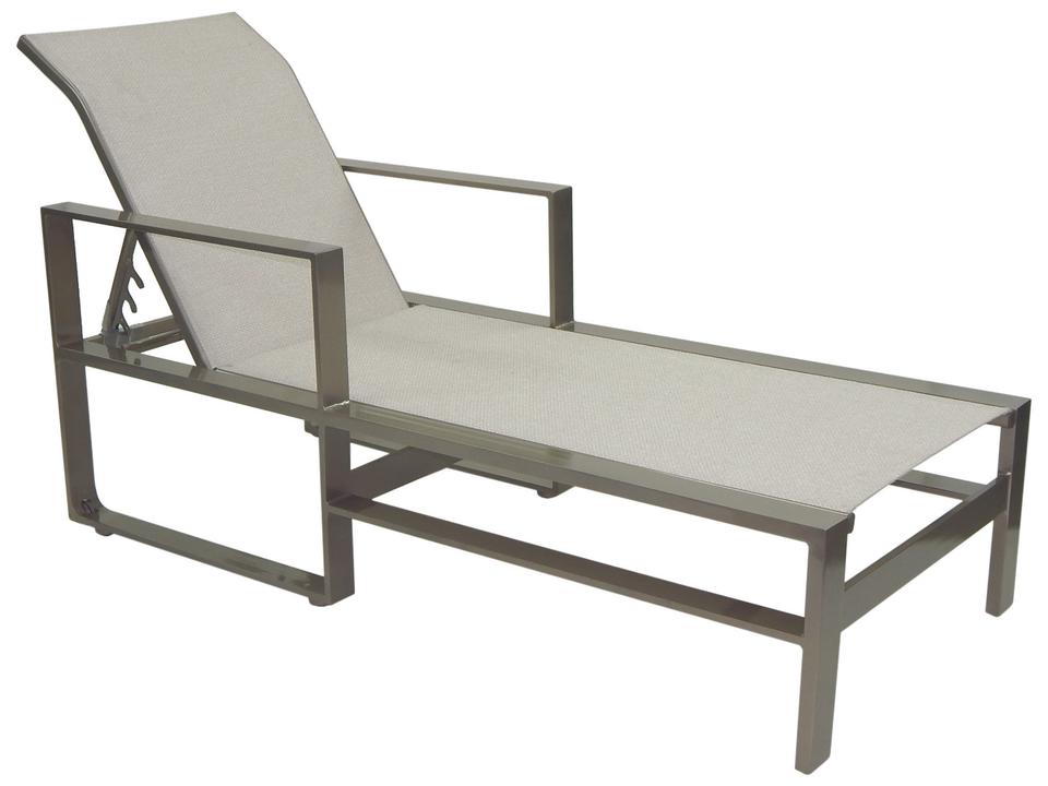 Park Place Cast Aluminum Sling Adjustable Chaise Lounge