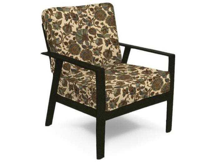 Trento Outdoor Cushioned Lounge Chair with Aluminum Frame