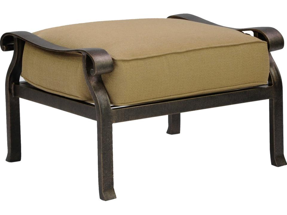 Madrid Deep Seating Cast Aluminum Patio Ottoman