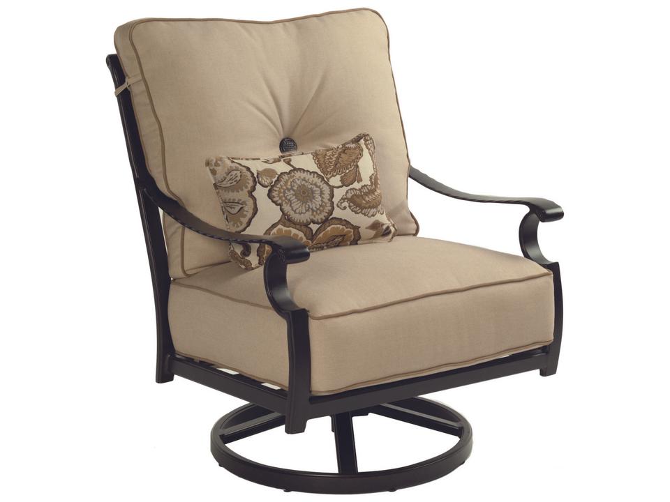Monterey High Back Cushioned Outdoor Lounge Swivel Rocker