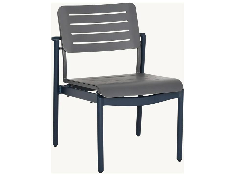 Davenport Armless Slats Outdoor Dining Chair