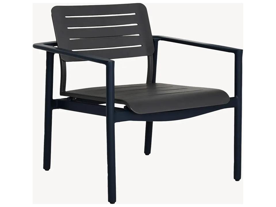Davenport Stackable Cast Aluminum Outdoor Lounge Chair