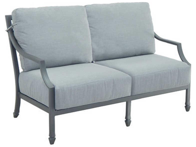 Lancaster Deep Seating Cast Aluminum Loveseat