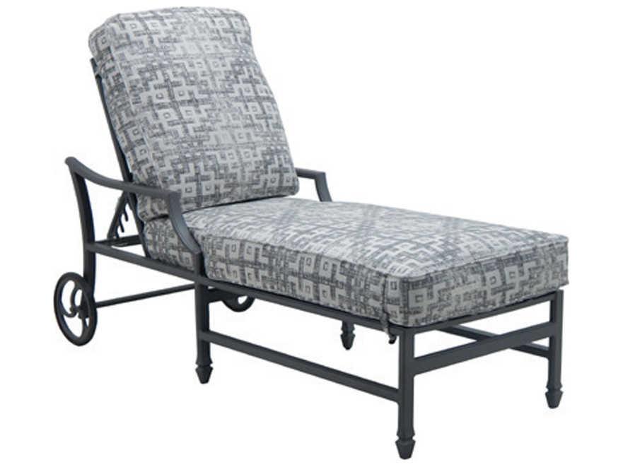 Lancaster Cushion Adjustable Aluminum Chaise Lounge