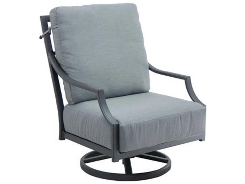 Lancaster High Back Cushioned Lounge Swivel Rocker