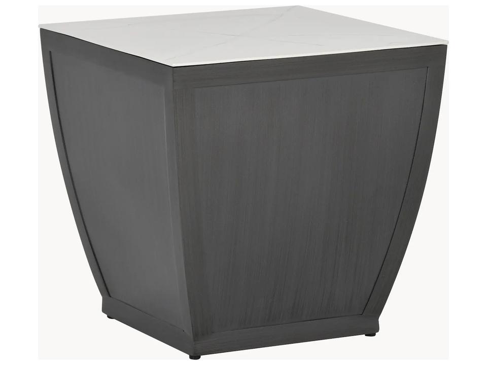 Largo Smooth Aluminum 20-Inch Square Outdoor Side Table