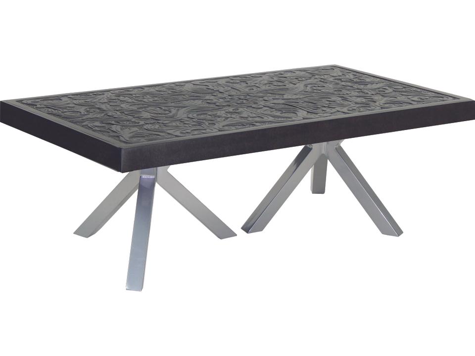 Altra 32 x 48 Inch Large Rectangular Cast Aluminum Coffee Table