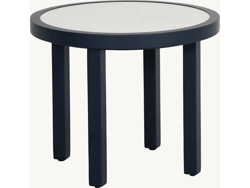 Parsons Aluminum 24 Inch Round Side Table