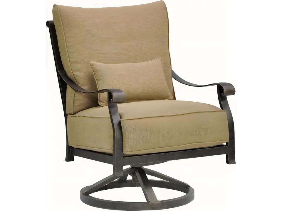 Madrid Deep Seating High Back Swivel Rocker Lounge Chair Set Replacement Cushions