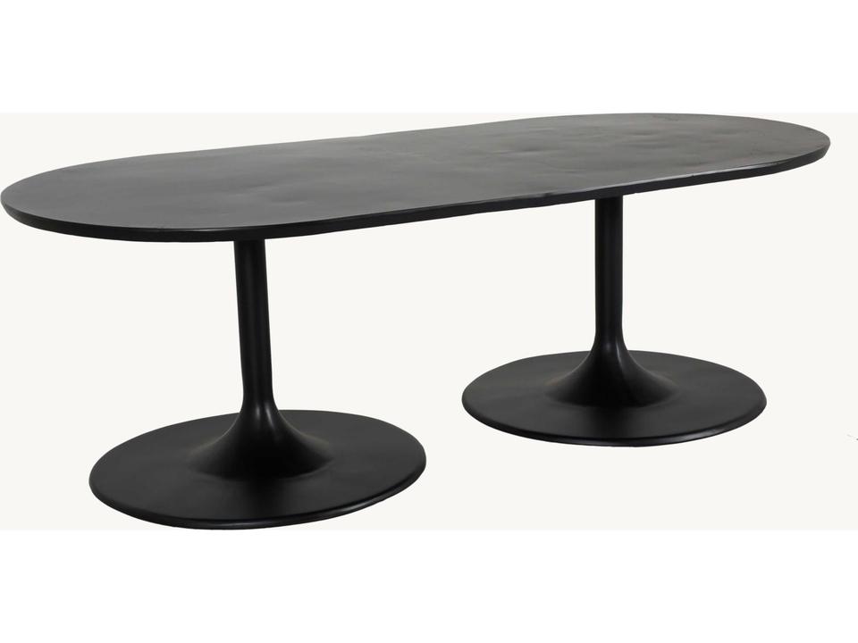 Tulip 84-Inch Oval Cast Aluminum Dining Table
