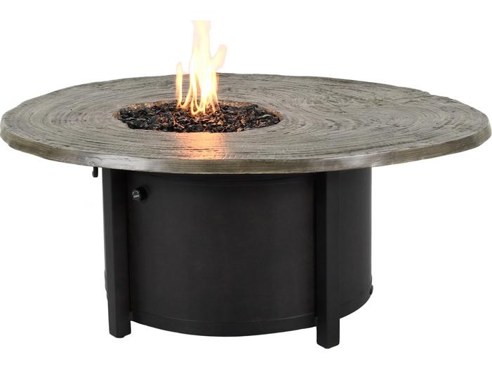 Natures Wood 53-Inch Round Cast Aluminum Fire Pit Coffee Table