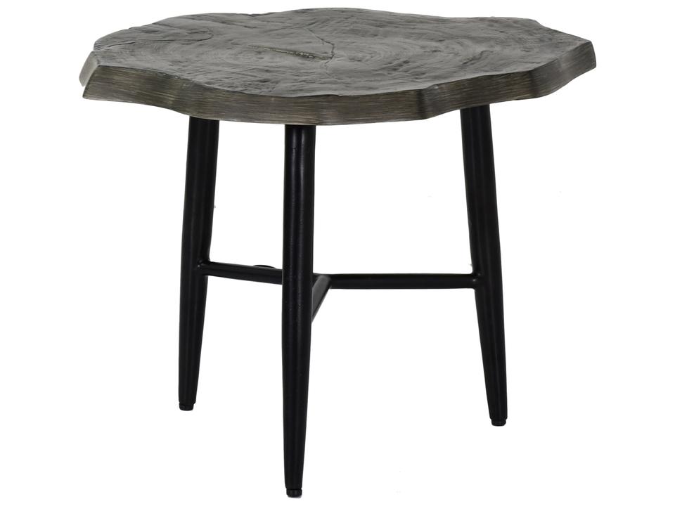 Nature's Wood Outdoor Aluminum Side Table