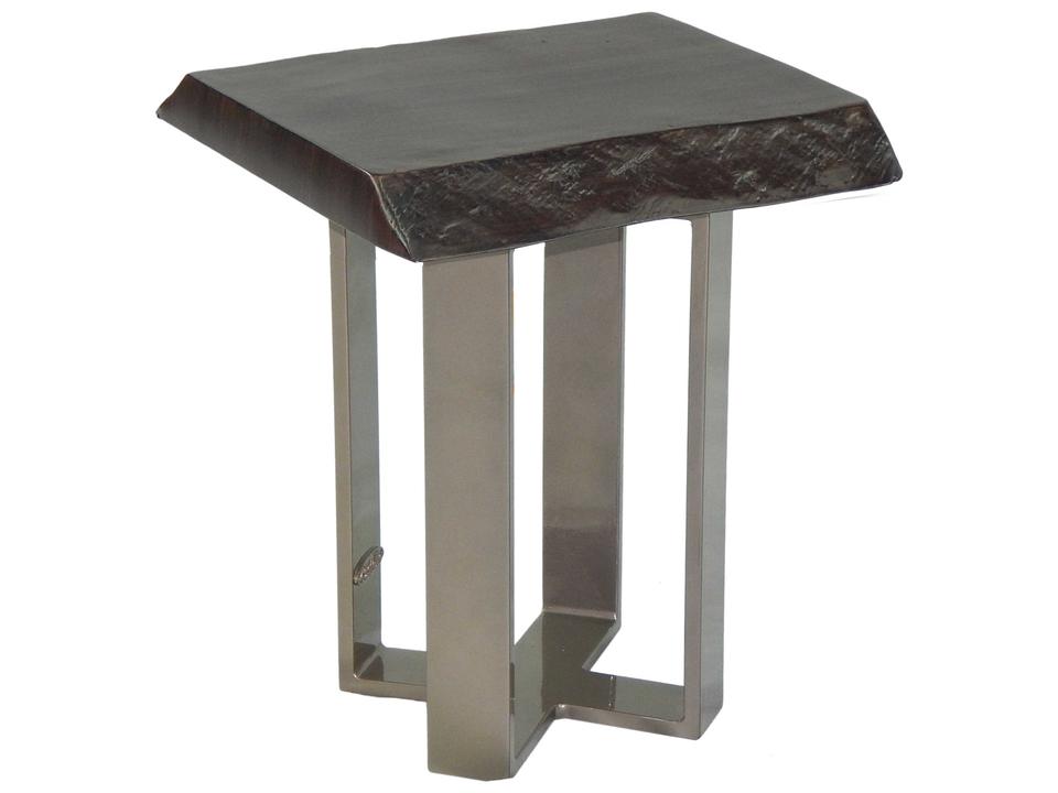 Moderna Square Outdoor Side Table in Cast Aluminum