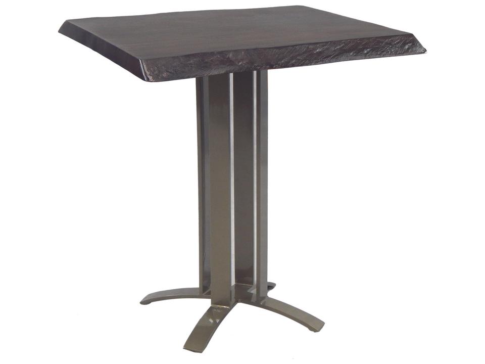 Moderna 32-Inch Square Counter Table in Aluminum