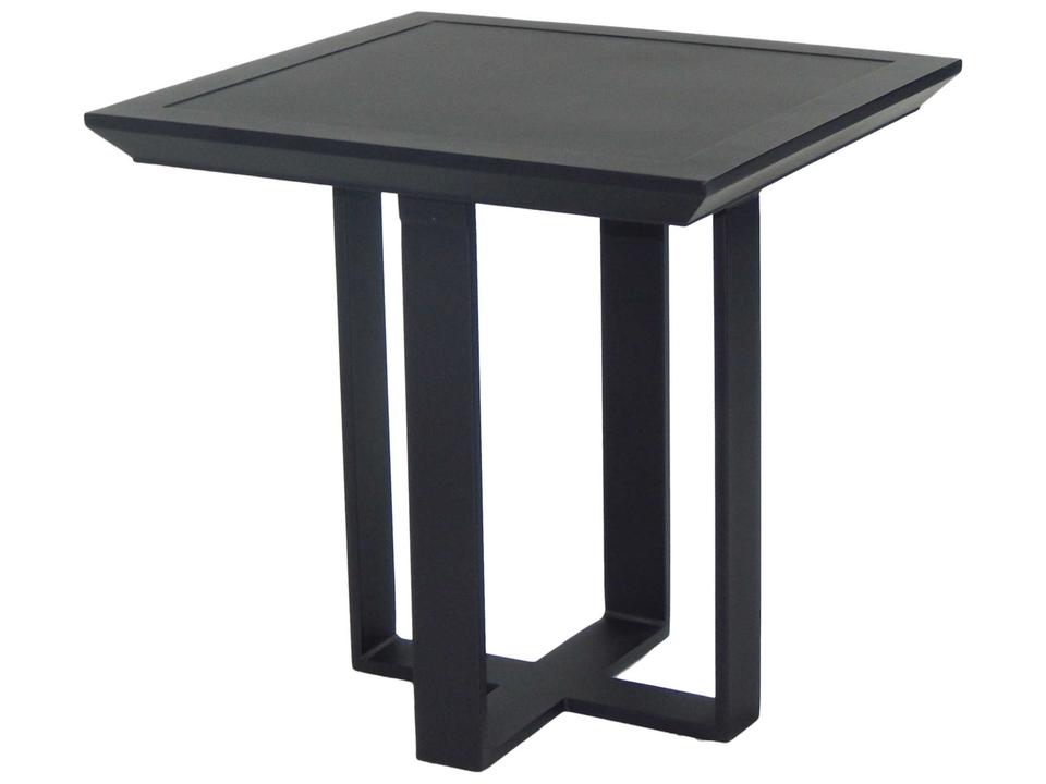 Moderna Square Patio Side Table Cast Aluminum
