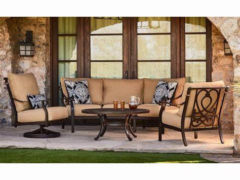 Madrid Deep Seating Cast Aluminum Outdoor Lounge Set