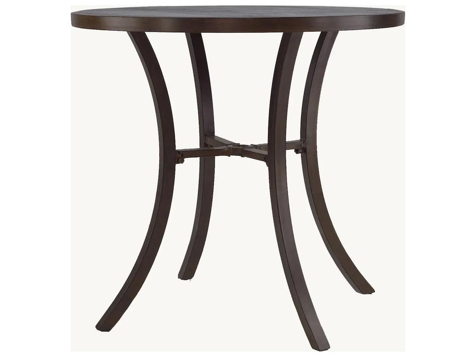 Natures Wood Aluminum Round Coffee Fire Pit Table