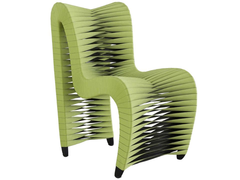 Seat Belt Modern Organic Green Dining Side Chair