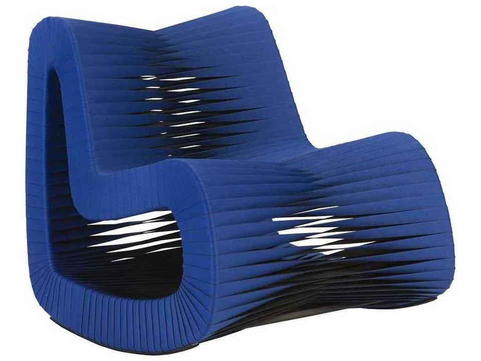 Seat Belt Black Fabric Accent Chair