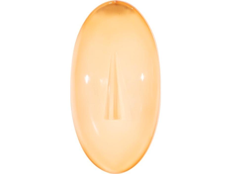 Cycladic Yellow Oval Glass Wall Art
