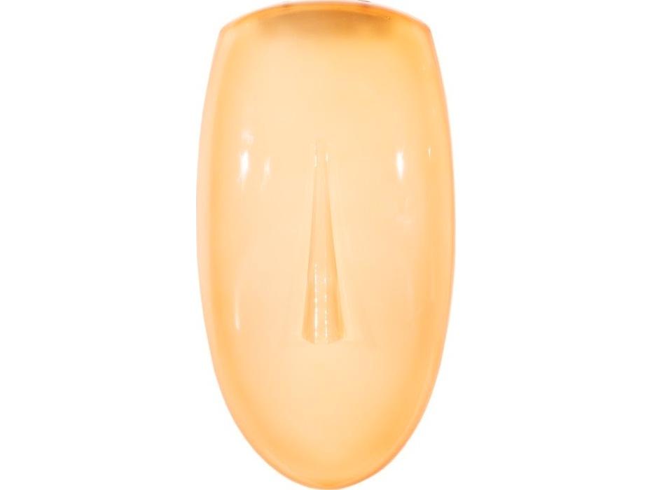 Cycladic Yellow Concave Glass Wall Art