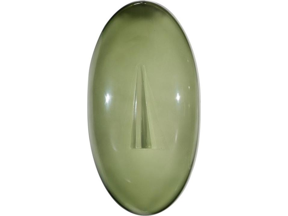 Cycladic Oval Glass Wall Art in Green