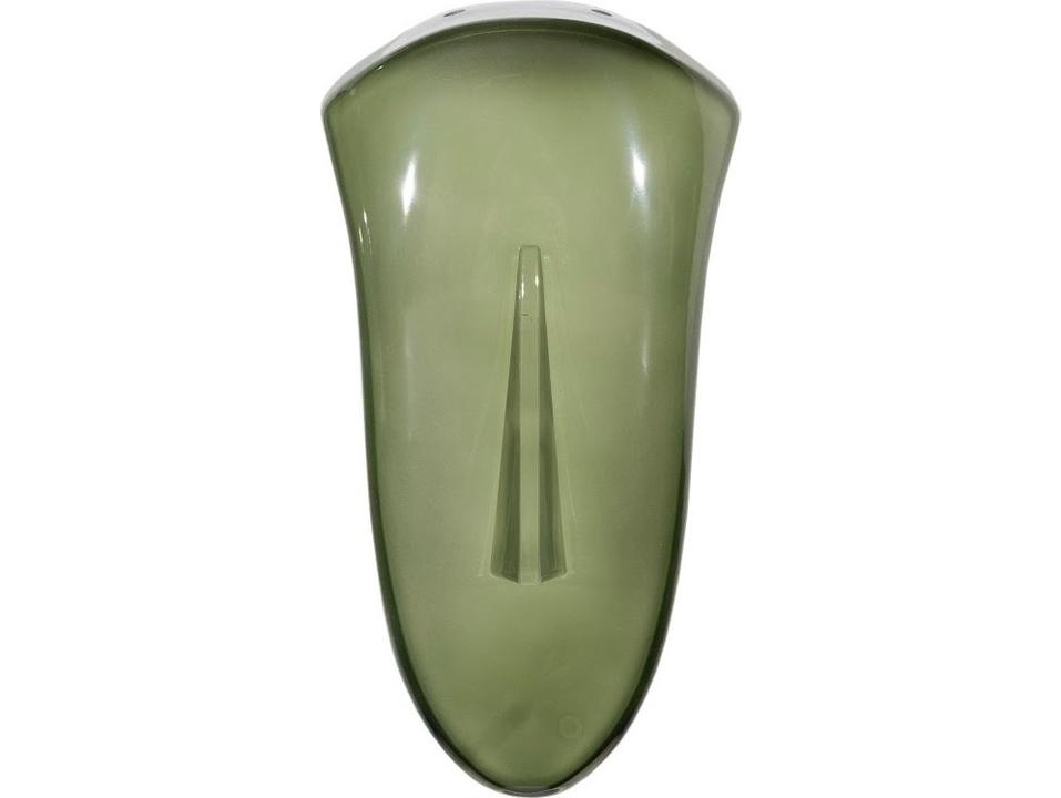Cycladic Green Convex Glass Wall Art in Vibrant Green Glass