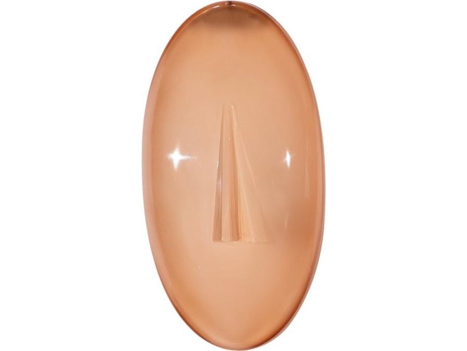 Cycladic Oval Glass Wall Art Sculpture in Brown