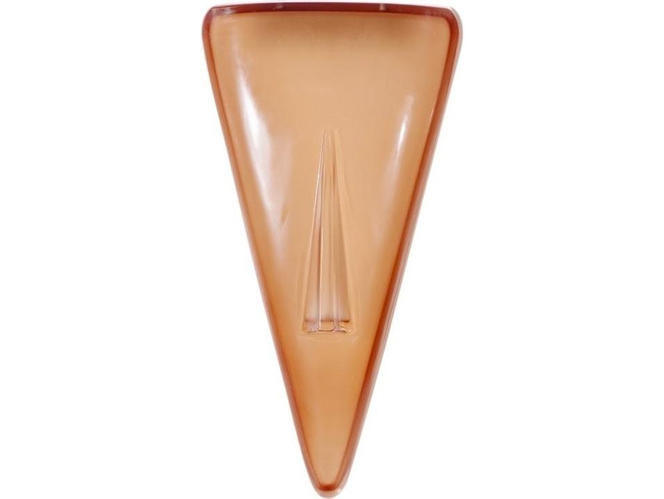 Cycladic Triangle Glass Wall Art in Brown