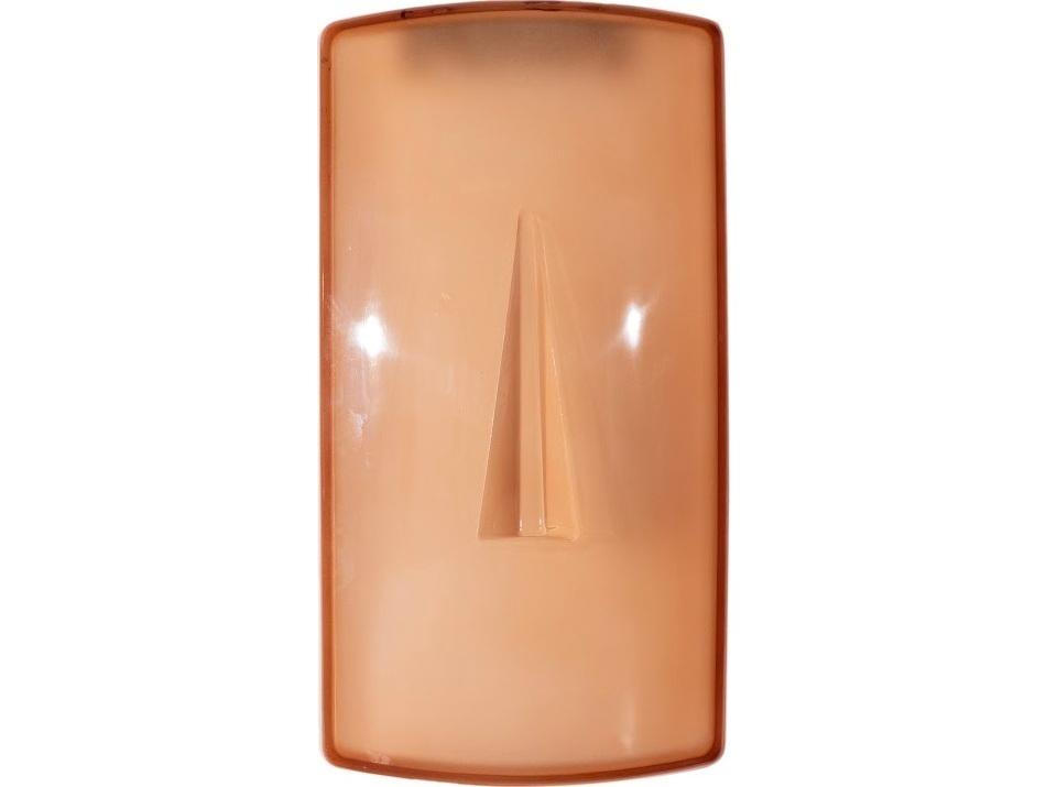 Cycladic Rectangle Glass Wall Art in Brown