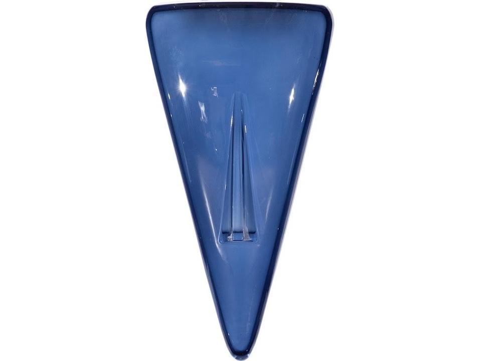Cycladic Blue Triangle Glass Wall Art