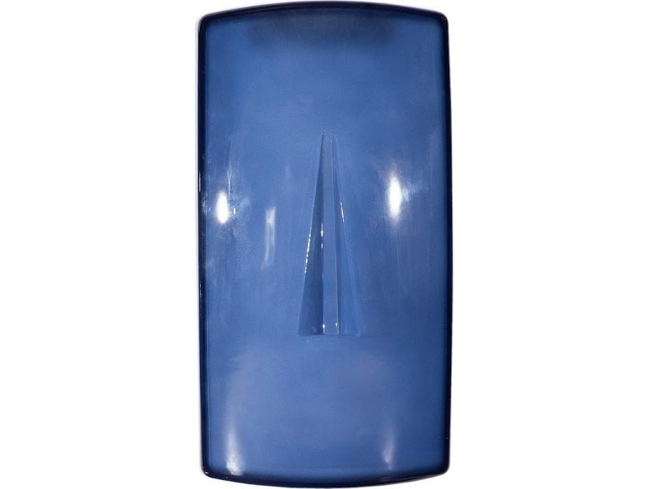 Cycladic Blue Rectangle Glass Wall Art