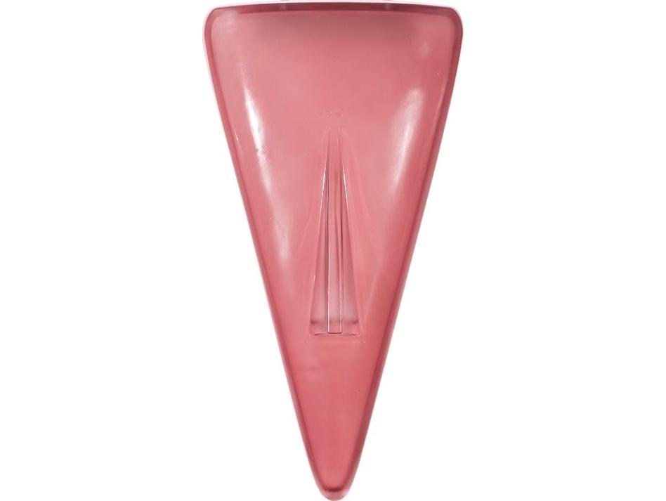Cycladic Pink Triangle Glass Wall Art