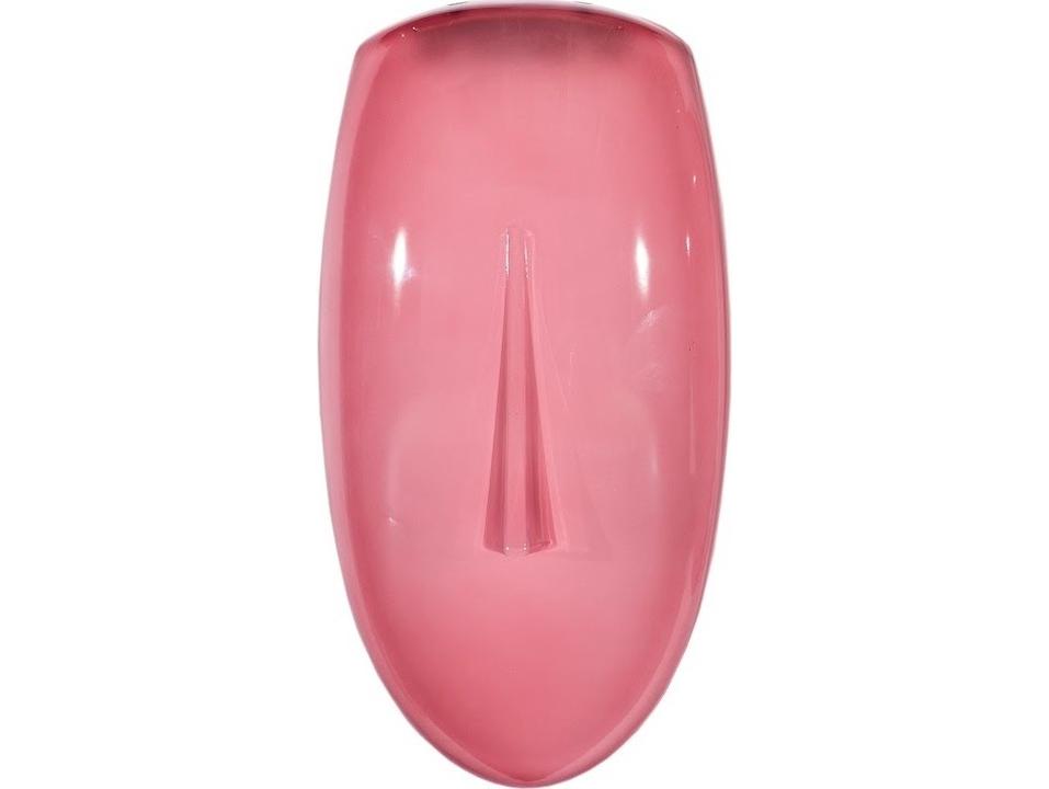 Cycladic Pink Concave Glass Wall Art