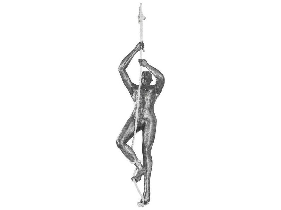 Flow Black and Silver Abstract Sculpture