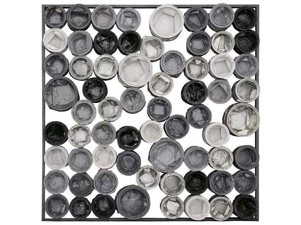 Paint Can Large Square Wall Art in Mixed Neutrals