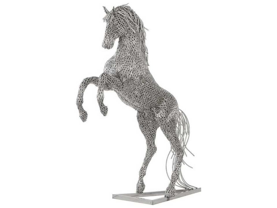 Rearing Horse Stainless Steel Sculpture by Timbul Raharjo