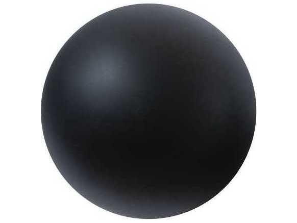 Ball on the Wall Extra Small 3D Wall Art in Matte Black Composite Resin