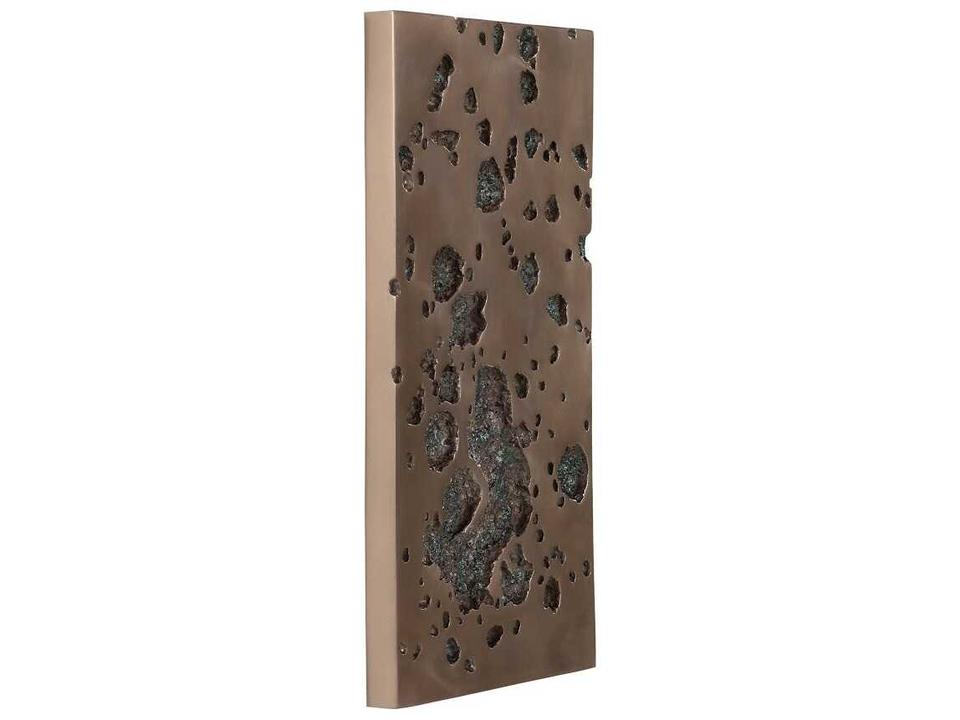 Splotch Rectangle Wall Art in Bronze Composite Finish
