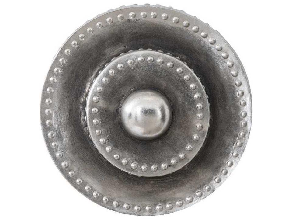 Circles Silver Leaf With Antiquing 3D Wall Art in Composite