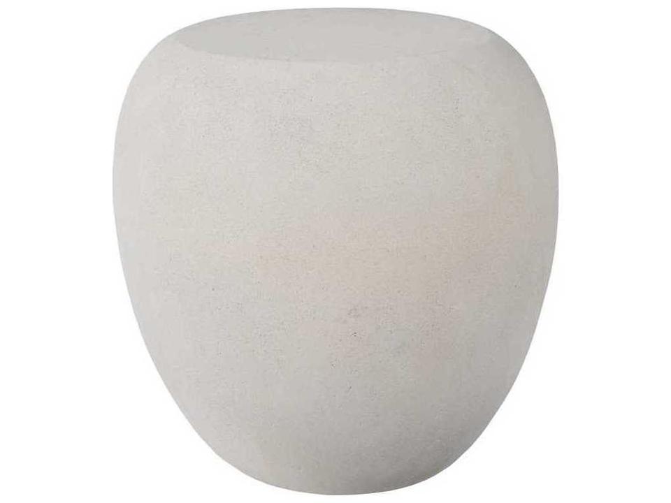 River Stone Resin Roman Stone End Table