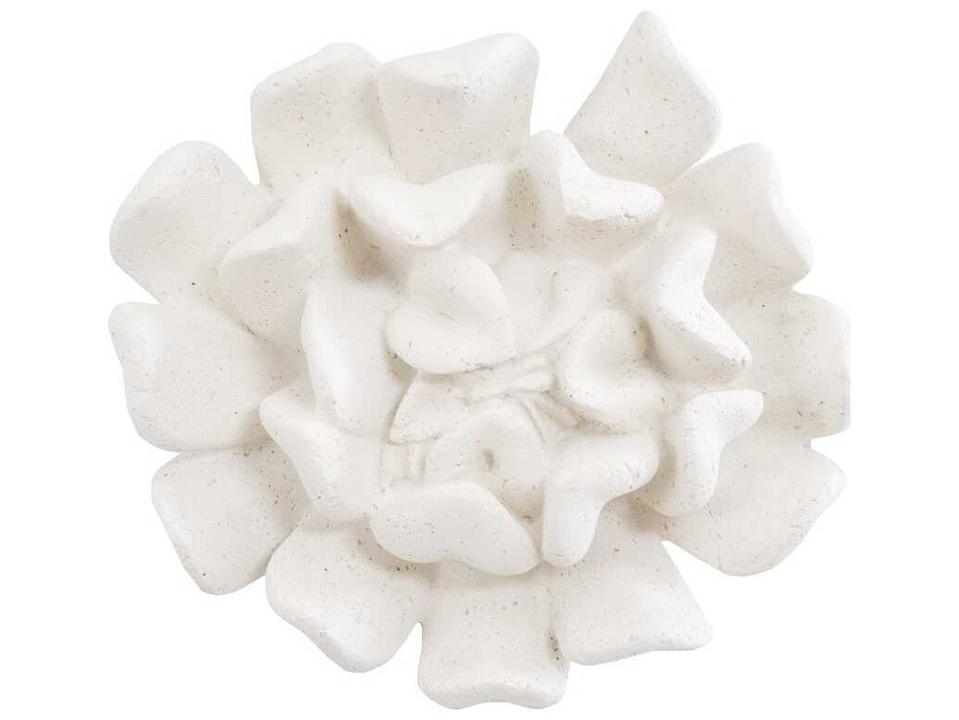 Topsy Turvy Succulent White Stone 3D Wall Art