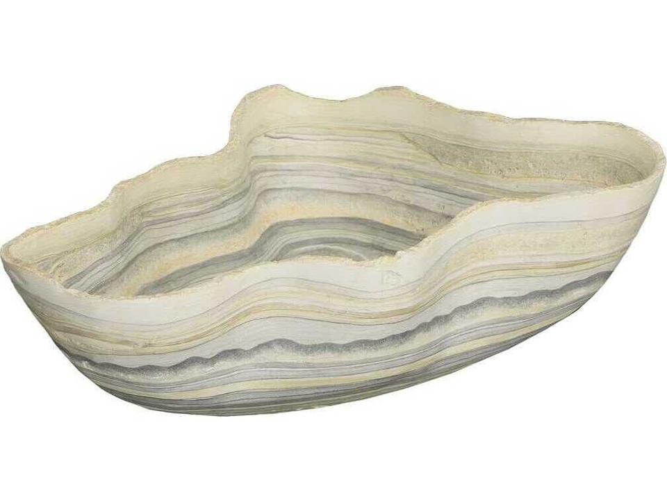 Cast Naturals Large Gray Onyx Decorative Bowl