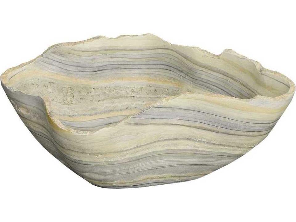 Cast Naturals Gray Onyx Decorative Bowl in Faux Finish