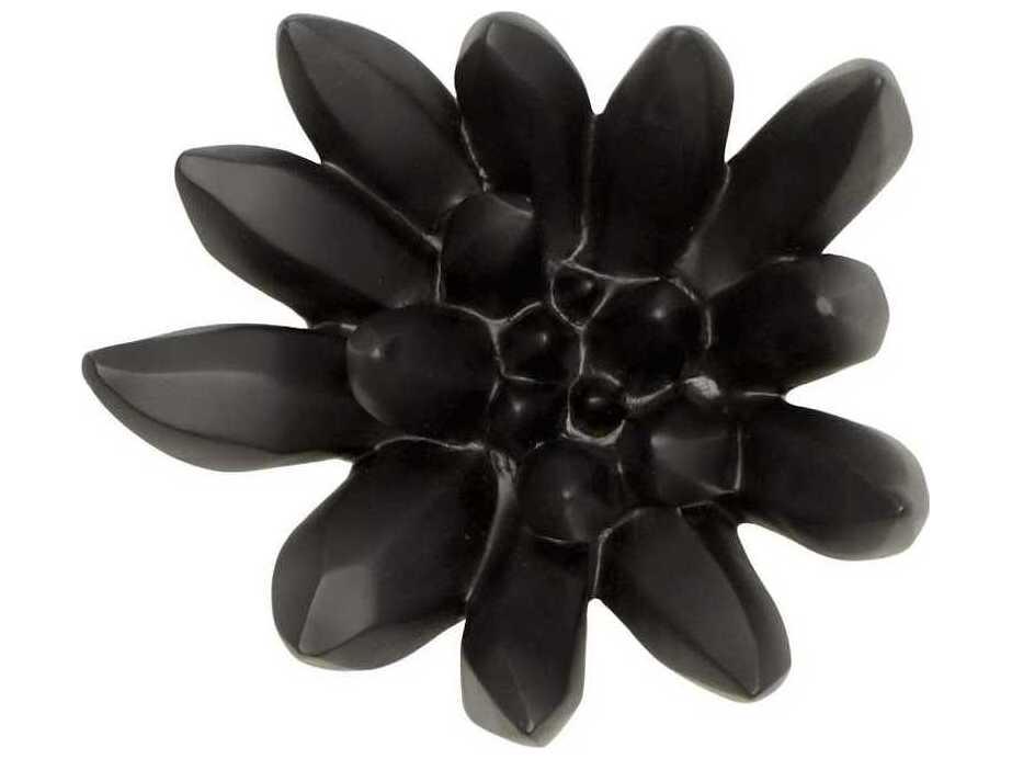 Botanical Designs Compactum Succulent Wall Art in Smooth Matte Black