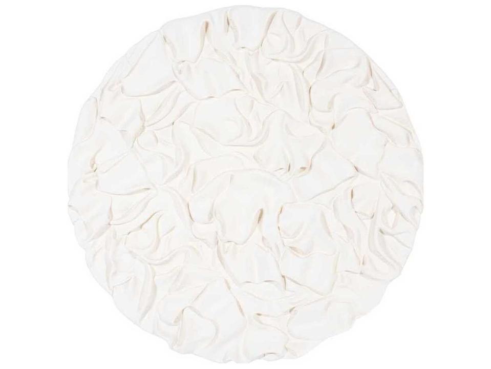 Drape Wall Art White Stone Sculptural