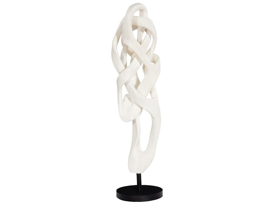 Cast Dancing Sculpture Passé in Faux Bleached Resin