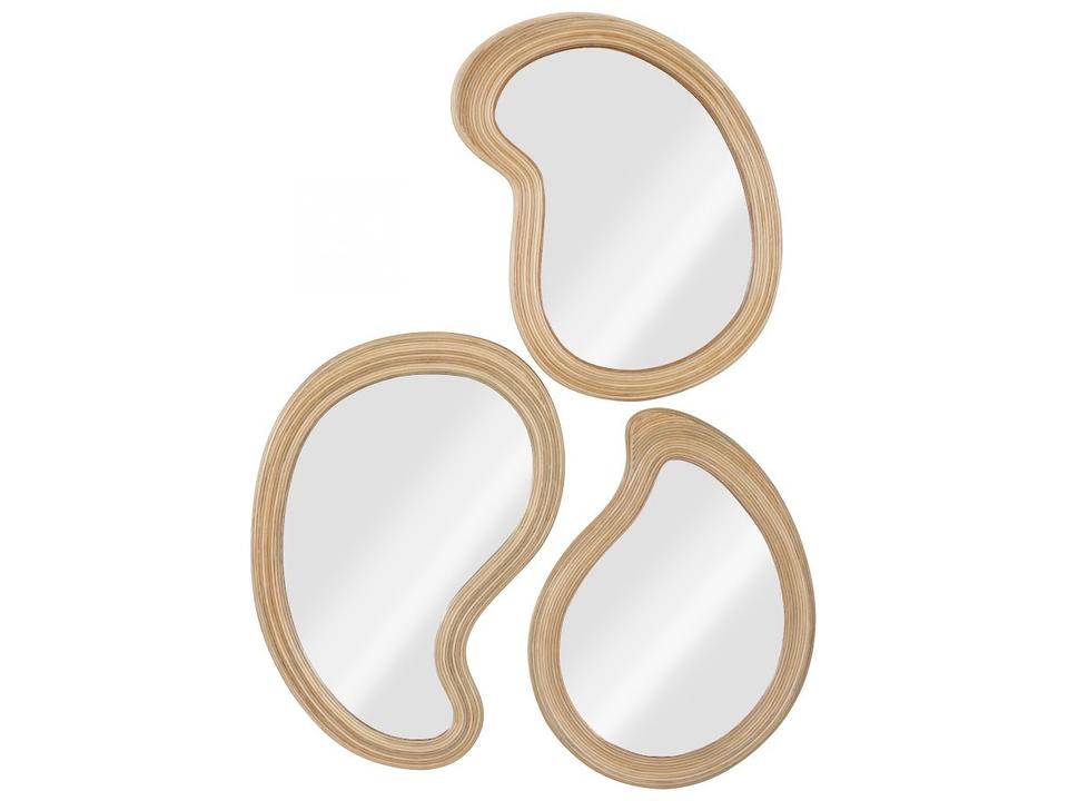 Beige Brown Off White Wall Mirror