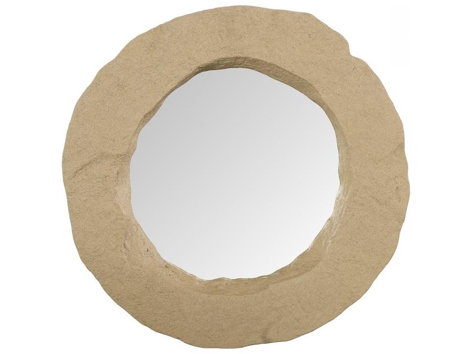 Formation Wall Mirror in Sand Dune Finish with Sculpted Edge